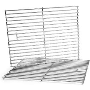 17 inch Grill Grates for Nexgrill 4 Burner 720-0830H, 720-0830D, 720-0783E, 5 Burner 720-0888, 720-0888n 720-0888s, Stainless Steel Cooking Grids for Kenmore 122.16119, Uniflame GBC981W Grills