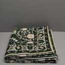 Dark Green Rug Machine Washable Rugs 3x5 Boho Area Rugs Floral Small Rug for Living Room,TPR 3x5 Non Slip Dark Green Rugs for Under Table Carpet for Laundry Room Kids Room Dining Room