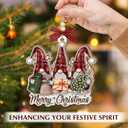 7 x Gnome Christmas Ornaments 2025 - Funny Wooden Gnomes Ornament for Christmas Tree, Gnome Gifts for Women, Men, Family, Friends - Cute Holiday Gnomes Decoration Gift Ideas