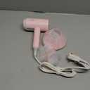 Hair Dryer with Diffuser, CONFU Hair Dryers for Women, Blow Dryers for Men, Hairdryer with Diffuser Attachment, Portable Lightweight Fast Drying Negative Ion Hairdryer for Home (Pink)