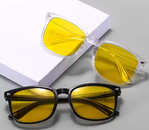2 pack 99% Blue Light Glasses Men Woman, Computer Gaming Glasses Men, Blue Ray Filtering Amber Lens Anti Eye Strain 