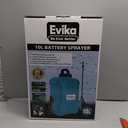 EVIKA Battery Powered Backpack Sprayer, 2.6Gal Rechargeable Removable Battery Pump Sprayer, Garden Sprayer with 6 Nozzles and 2 Wands, Automatic Weed Pressure Sprayer for Weeding, Spraying, Cleaning (Green)