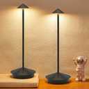 XMINKDZA Portable Led Cordless Lamp Table Light 2 Pack, Rechargeable 6000mAh Battery Outdoor Table Lamp for Dinning Restaurant Patio Bedroom Camping, IP54 Waterproof, Dimmable