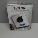 Taylor 11lb Stainless Steel Digital Kitchen Scale, Ultra-Thin, Silver
