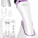 PRITECH Electric Shaver for Women - Cordless Ladies Shaver, Lady Razor for Legs, Arm, Underarms, Bikini, USB Rechargeable Razor Wet & Dry Waterproof Razor for Woman (Purple)