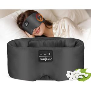 MUSICOZY Bluetooth 5.4 Headphones with Buit-in Speakers Mulberry Silk Material