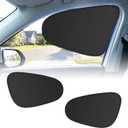 Car Window Shades, 2PCS Car Side Window Sun Shade, Static Cling Front Sunshade for Driver, UV & Heat Block, Privacy Protection, Sun Visor Universal Fit for Most Vehicles