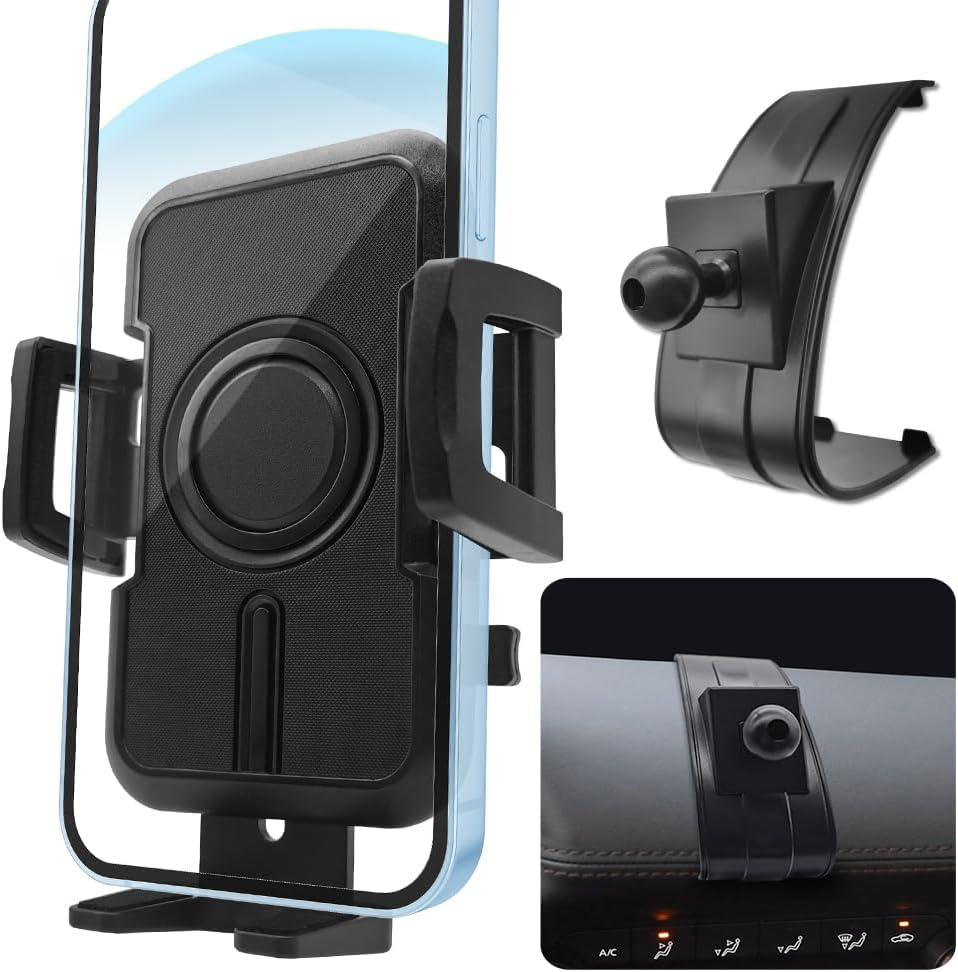WAAPAK Car Phone Holder Mount 2014-2024 Mazda 3 Auto Accessories Interior Decoration Smartphone Thick Case Cradles Navigation Bracket iPhone (Mazda-3-19-24)