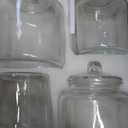 Glass Storage Containers, Clear Glass Jar with Lid, for Pantry - Flour, Coffee bean, Cookies, Pasta, Candy, Set of 4