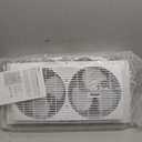 shinic 9" Dual Window Fan with Manual Reversible Airflow, 2-Speeds Twin Fans, Expandable Panels (22"-33"), Built-in Handle & Removable Feet, Ideal for Home, Kitchen, Bedroom, Office Ventilation, Large