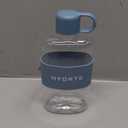 Slim Water Bottle  18 oz Cute Clear Water Bottle - BPA-Free, Leak Proof, Small Reusable Plastic Water Bottles (Ocean Blue)