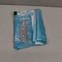 YISURE Ombre Turquoise Short Shower Curtain 60 Inch Length, Green Polyester Fabric Teal Shower Curtain for Bathroom with 12 Pack Hooks