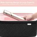 Leudes Hair Tools Travel Bag for Shark Flexstyle Carrying Case Portable Shark Hair Air Wrap Dryer Case Waterproof Dustproof Flat Curling Iron Travel Organizer (Black)