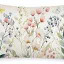 2 AACORS Spring Pillow Cover 12x20 Inch Floral Butterfly Decorations Seasonal Farmhouse Summer Pillow Case Decor for Sofa Couch AA481-12