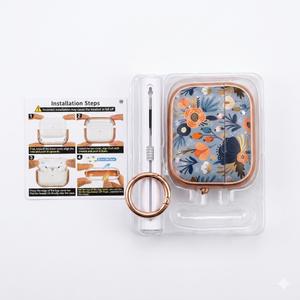 Maxjoy for AirPods 4 Case with Lock, Cute AirPods 4 Case Lock Protective Hard AirPod 4 Generation Cover for Women Girly with Keychain Clip for AirPod 4th Generation Cover 2024, Flower