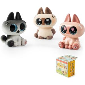 BEEMAI Nobeko Azukisan Mini Bean Series Blind Box Single Box, Contains 3 Figures No Repeat