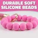 (T) Silicone Bead Clip On Bracelet