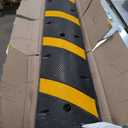 6FT Rubber Speed Bumps (2 Pack), 66000 LB Capacity Heavy-Duty Speed Humps for Parking Lots, Roads, Schools, Warehouses, Hotels 72inch