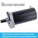 Starter & Relay for Cub Cadet LTX1046 09-14, LTX1042 LTX1050 LGT1050 LGT1054 GTX1054 11-13, RZT 42 50 54 L42 L46 L50 L54 S42 S46 S50 S54 11-13, 3209801 3209803 3209804 3209808 1999-1140051