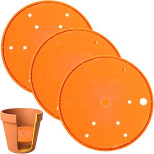 3 Pcs Planter Inserts for Large Pots 9.5" Round Planter Insert Plant Pot Insert with Drainage Holes for Place Inside Planters, Use Less Potting Soil, Tall Flower Pots Plant Containers Indoor Outdoor