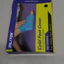 BILITOK Reusable Foot Ankle Ice Pack Wrap for Injuries, Cold Compression Therapy for Achilles Tendonitis, Plantar Fasciitis, Swelling, Sprained, Pain Relief (Black)