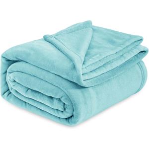 Bedsure GentleSoft Fleece King Size Blankets for Bed River Blue - Soft Lightweight Plush Cozy Fuzzy Luxury Microfiber, 108x90 inches