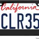GG Grand General 60438 Black Semi-Gloss Powder Coated License Plate Frame with 2 Holes