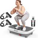 Premium Vibration Plate Exercise Machine for Lymphatic Drainage, Weight Loss, Whole Body Workout Power Vibration Plate, Shake Plate, Home Gym Fitness Equipment, White