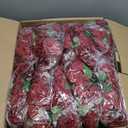 NUPTIO Flower Wedding Centrepieces for Tables: 10 Pcs Burgundy Artificial Flowers Roses Balls 14.2 inch Diam for Centerpiece Fake Silk Rose Arrangements Weddings Reception Birthday Party Decoration