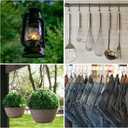 2 x HARFINGTON 6pcs Long S Hooks 8 Inch Extra Long Metal S-Shaped Hanging Hooks High Manganese Steel S Hanger Storage Organizing Tool for Kitchen Garden Bathroom Garage Closet, Gold Tone