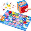 JoyCat Mystery Alphabet Box for Kids 26 PCS Letters Sorting Matching Game Activities Letter Sounds Fine Motor Learning Toys for Preschool Kindergarten Classroom - Halloween