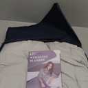 Anfie Weighted Blanket(60"x80" 20lbs Queen Size),Ultra Soft and Cozy Cooling Weighted Blanket for Adult,Heavy Blanket with Machine Washable Soft Blanket (60x80-20lb, Stone Grey)