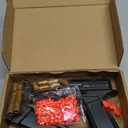 Automatic Shell Ejecting Toy Gun Pistol, Soft Bullet Toy Gun for Boys, Education Model Realistic Toy Pistol Shooting Game Toys Gifts Christmas Birthday for Kids 8+ (Black)