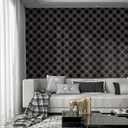 Heroad Peel and Stick Wallpaper Black and White Contact Paper Black Geometric Modern Wall Paper for Nursery Room Bedroom Bathroom Cabinets Vinyl Roll Self-Adhesive Waterproof 17.3 x 197