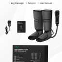 Nekteck Leg Compression Massager for Circulation and Relaxation, FSA Eligible Foot and Calf Massage Machine 2 Modes 3 Intensities with Hand-held Controller for Pain Relief, HSA Adjustable Leg Wraps