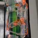 Nerf Modulus Ghost Ops Evader Motorized Blaster - Light-Up See-Through Blaster and Barrel Extension, Includes 12 Official Elite Darts