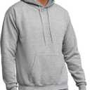 Hanes Men's EcoSmart Hoodie, Midweight Fleece, Pullover Hooded Sweatshirt (Gray, S)