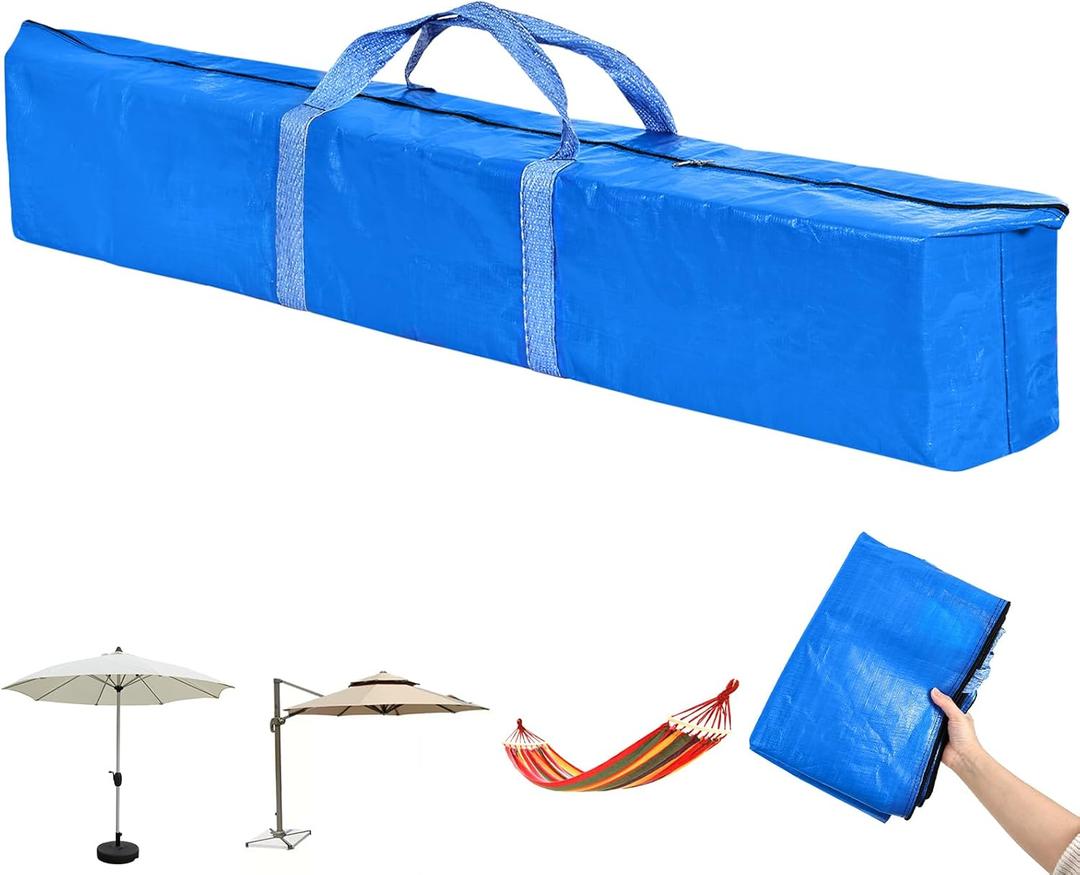 Commercial Grade Heavy Duty Beach Umbrella Carry Bag for Storage of Beach and Patio Umbrellas 63X9.4X13.7 Portable Outdoor Umbrella Carrying Bag with Durable Zippers Waterproof