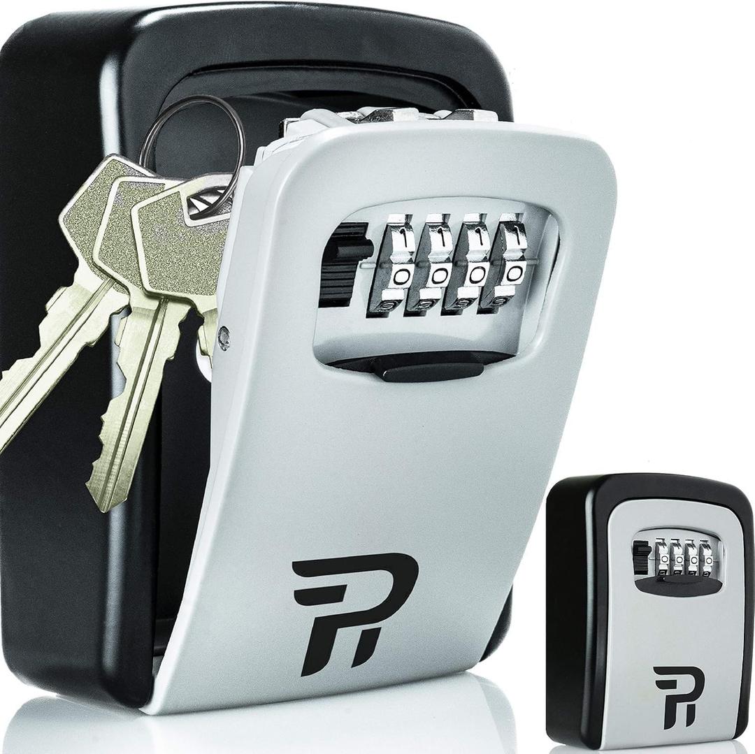 Key Lock Box for Outside - Realtor Lockbox for House Keys Outdoor - Combination Key Hiders to Hide a Key Safe Storage