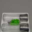 Home EC Premium Stainless Steel Sea Salt and Pepper Grinder Set of 2 - Adjustable Ceramic - Tall Glass Salt and Pepper Shakers - Kitchen Spice Mill W/Funnel & EBook