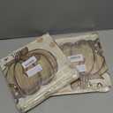 Brown Fall Throw Pillow Covers 18x18 inch Set of 4, Pumpkin Autumn Decorative Pillow Cases for Couch Sofa (Style 3)