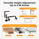 Cable Management Tray Under Desk, 38" No Drill Cable Organizer with Clamp/Screw Mount,Wire Cord Organizer for Table, Cable Tray for Office, Home