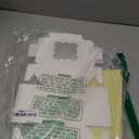 WINKIO 24pcs White Cookie Boxes, 4x4x2.5 Inches Bakery Boxes with Window, for Mini Cake Treat Dessert Pastry Donuts Macaroon Strawberries Chocolate Candy (with Stickers)