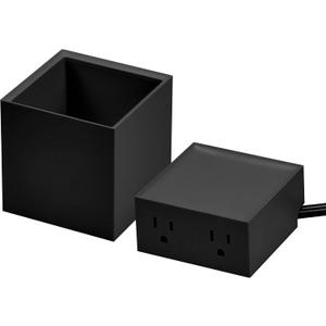 Bostitch Office Konnect Power Expansion Kit, Includes Pencil Cup and Two Outlet Charger for Desktop, Black ((Pack of 1))