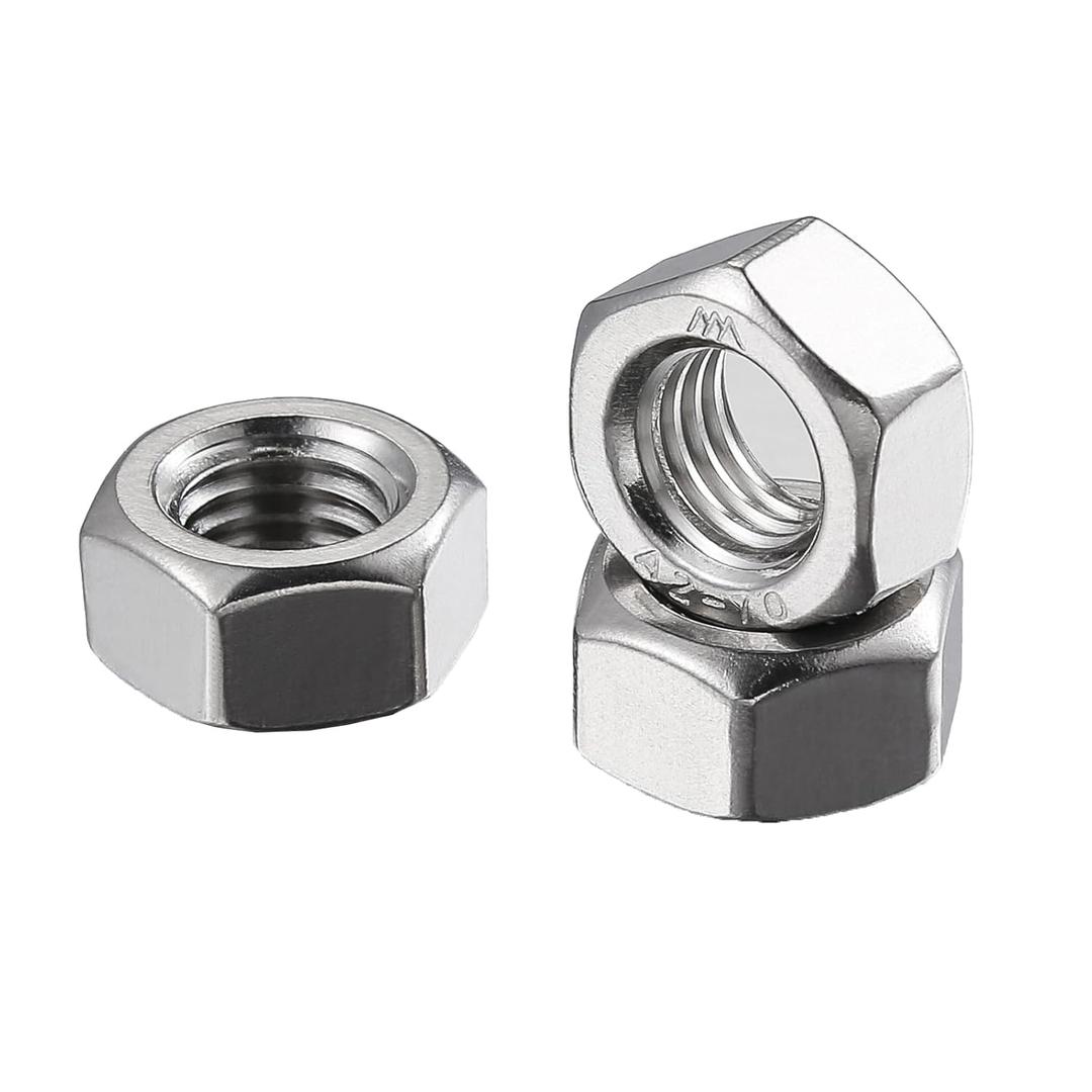 1/2-13 304 Stainless Steel Hex-Nuts (200pcs)