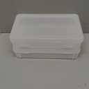 IRIS USA Pencil Case Boxes, 6-Pack, |Made in USA|, Plastic Bead Organizing Containers with Snap Lid for Arts, Crafts, Ephemera, Stickers, & Dance Cheer, Clear - Medium