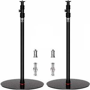 IFOOTAGE RB-A400 Round Base Light Stand Monopod, 79" Tripod Monopod for Cameras, Lights, Webcam, Live Streaming, Vlogging, Payload 22LBS(2 Pack)