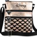 Disney Cross Body Bag for Women, Rose Gold Shoulder Bag Minnie and Mickey Mouse, Gifts for Women (Rose Gold)