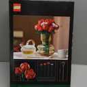 LEGO Botanicals Bouquet of Roses Artificial Flowers - Fake Red Roses Building Set for Adults, Ages 18+ - Gifts for Birthdays for Her - Home Decor for Table Display - 10328