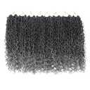 8 Packs Curly Faux Locs Crochet Hair 14 Inch Goddess Locs Crochet Hair, Hippie Locs Braids, Boho Style Hair Extensions (14 Inch, 8Packs, TGray)